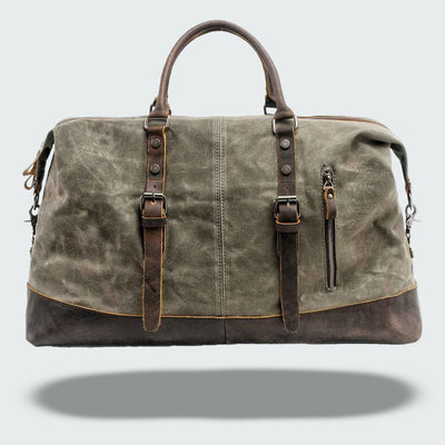 Valour Canvas & Leather Travel Duffle Bag – 35L