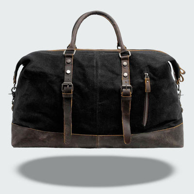 Valour Canvas & Leather Travel Duffle Bag – 35L