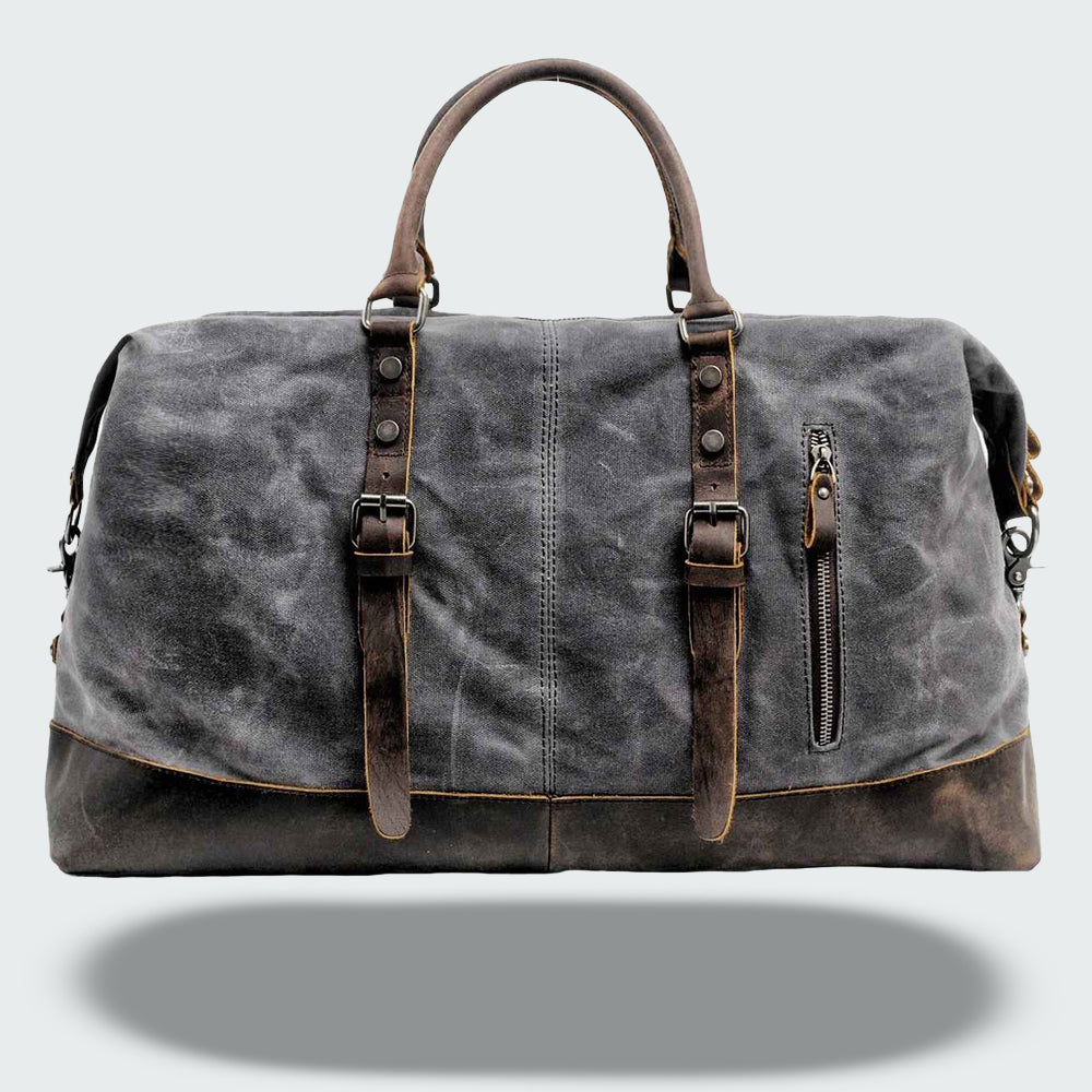 Valour Canvas & Leather Travel Duffle Bag – 35L