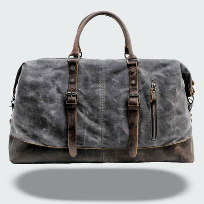 Valour Canvas & Leather Travel Duffle Bag – 35L
