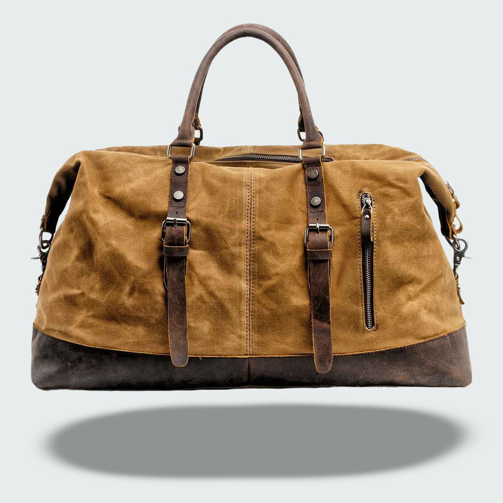 Valour Canvas & Leather Travel Duffle Bag – 35L