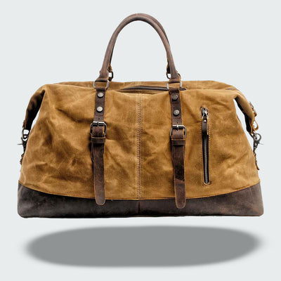 Valour Canvas & Leather Travel Duffle Bag – 35L