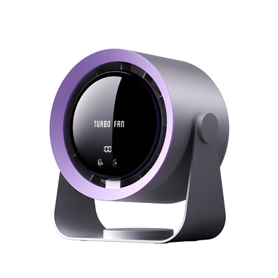 Turbo Blade-Free Fan with LED Display Quiet Cooling