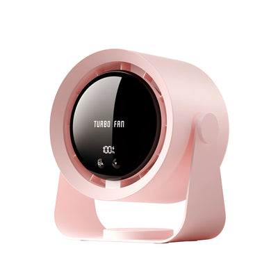 Turbo Blade-Free Fan with LED Display Quiet Cooling