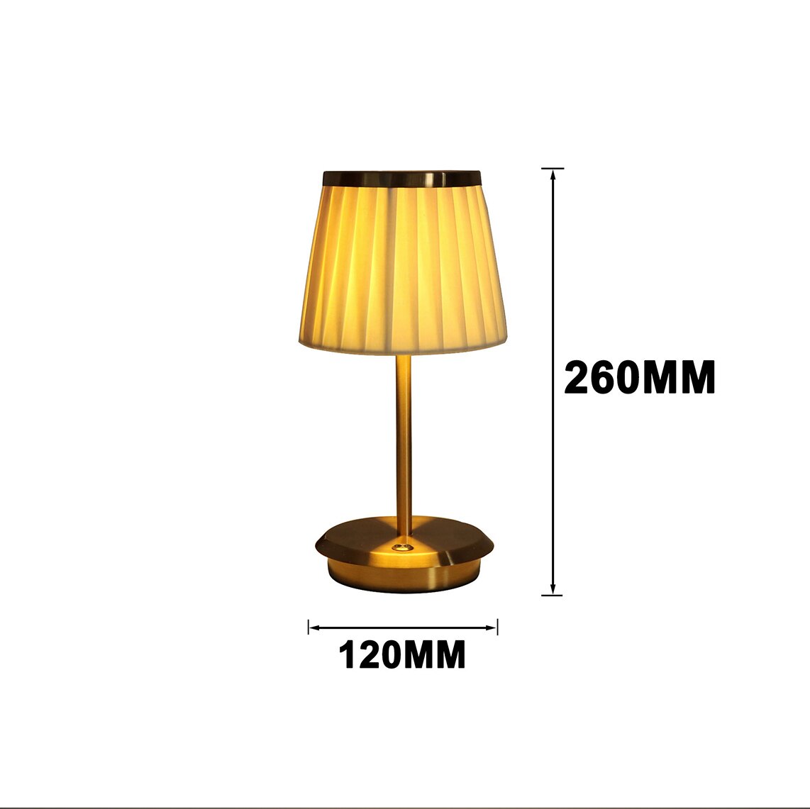 Vintage Elegant Touch Dimmable Table Lamp