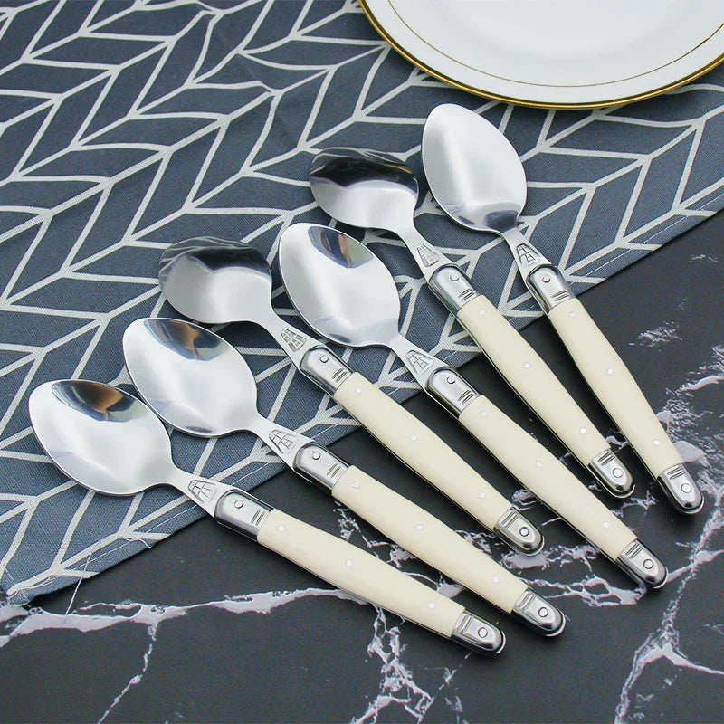 Stainless Steel Cutlery Set with Ivory Handles – Twilight & Co