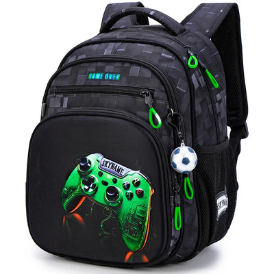Waterproof Backpack for Boys 7+ – Lightweight School Bag (30x40 cm)