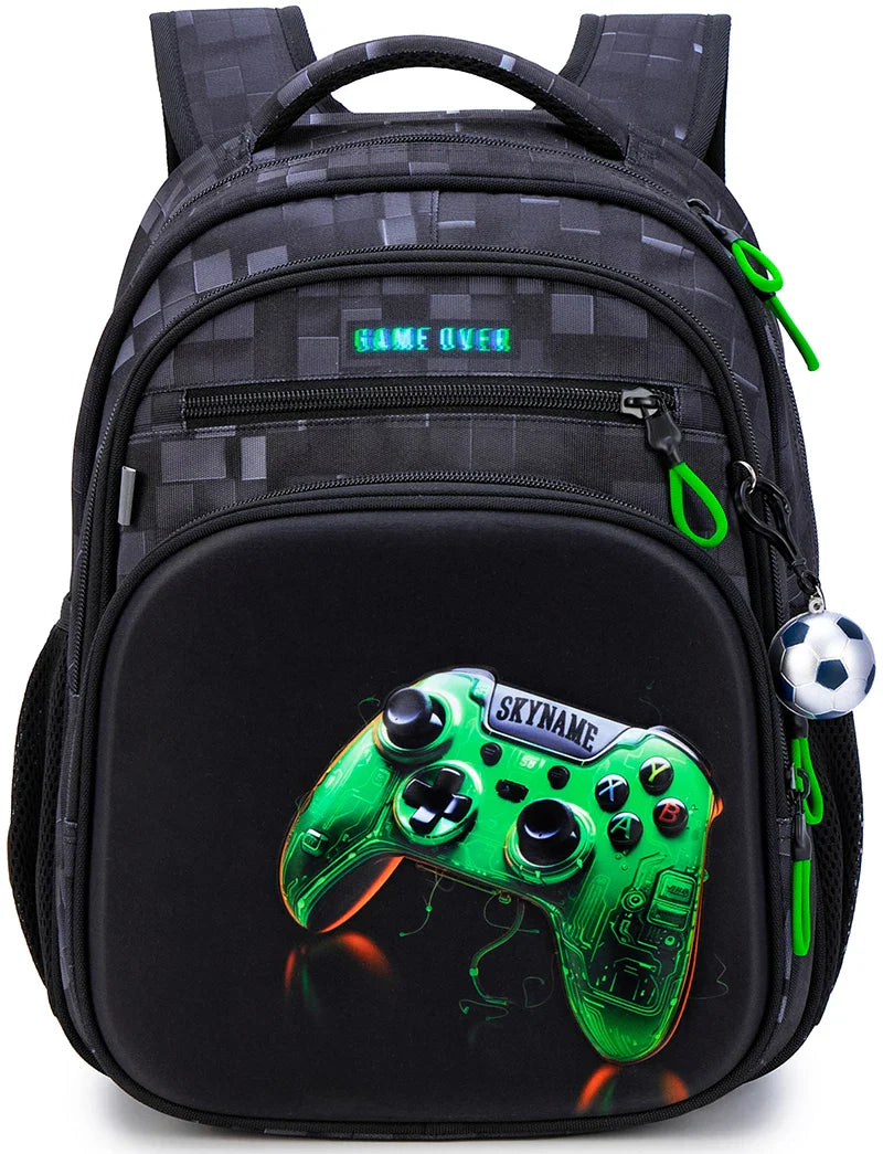 Waterproof Backpack for Boys 7+ – Lightweight School Bag (30x40 cm)