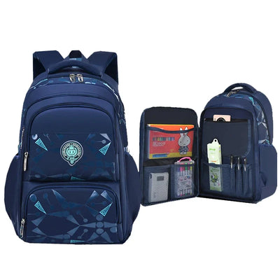 Waterproof Ergonomic Backpack for Kids (Grades 3–6) – Unisex & Lightweight