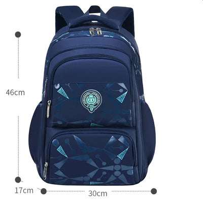 Waterproof Ergonomic Backpack for Kids (Grades 3–6) – Unisex & Lightweight