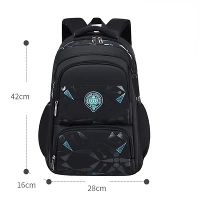 Waterproof Ergonomic Backpack for Kids (Grades 3–6) – Unisex & Lightweight