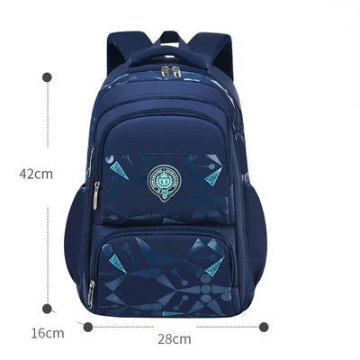 Waterproof Ergonomic Backpack for Kids (Grades 3–6) – Unisex & Lightweight