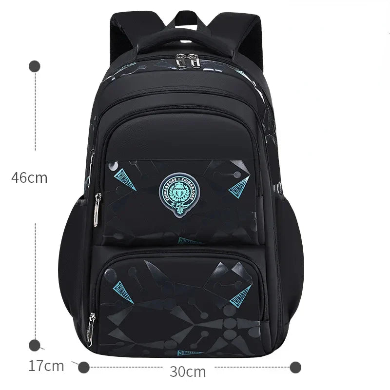 Waterproof Ergonomic Backpack for Kids (Grades 3–6) – Unisex & Lightweight