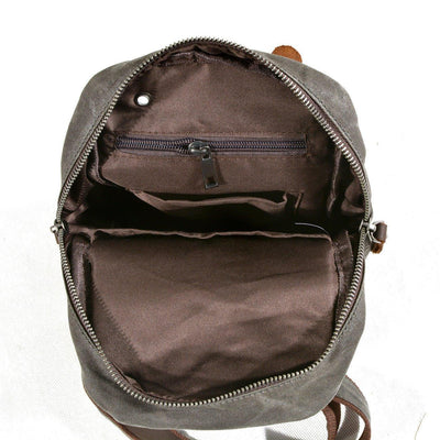 Men’s Canvas Sling Bag with Pockets