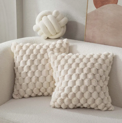 Soft Plush Decorative Pillow with Washable Cover