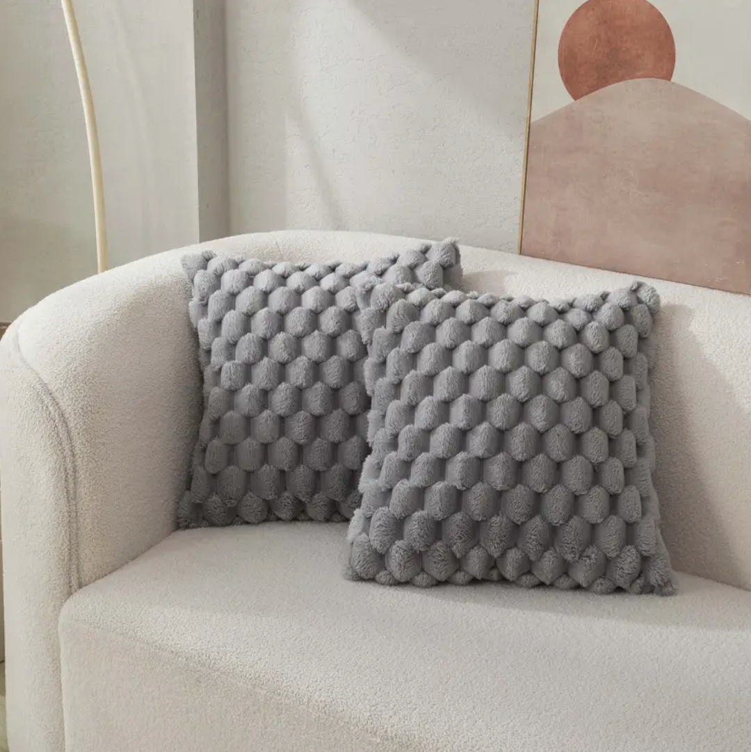 Soft Plush Decorative Pillow with Washable Cover