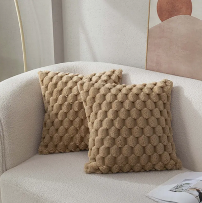 Soft Plush Decorative Pillow with Washable Cover