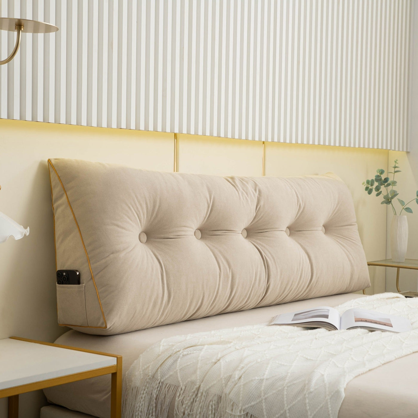 Ergonomic Wedge Pillow with Washable Cover