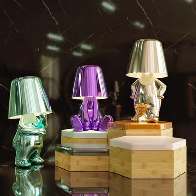 Goldie Resin Thinker LED Table Lamp