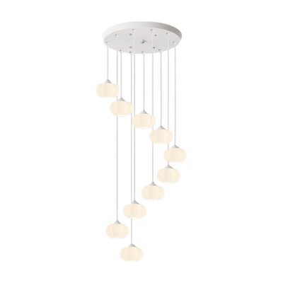 Cream Art Deco Staircase LED Chandelier