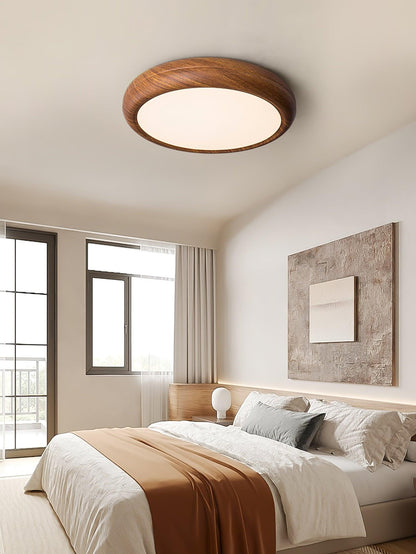 Wood Classic Round Ceiling Light