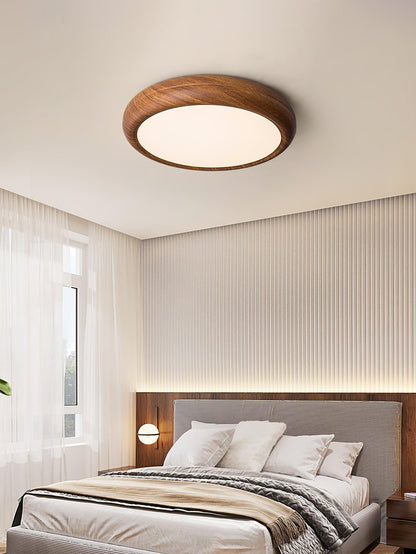 Wood Classic Round Ceiling Light