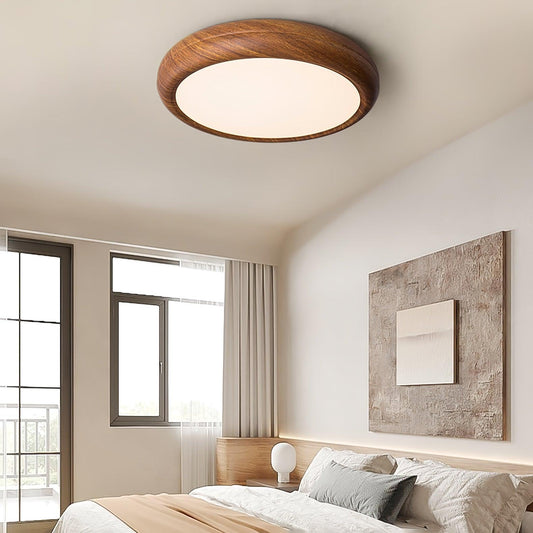 Wood Classic Round Ceiling Light