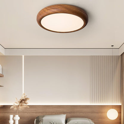 Wood Classic Round Ceiling Light
