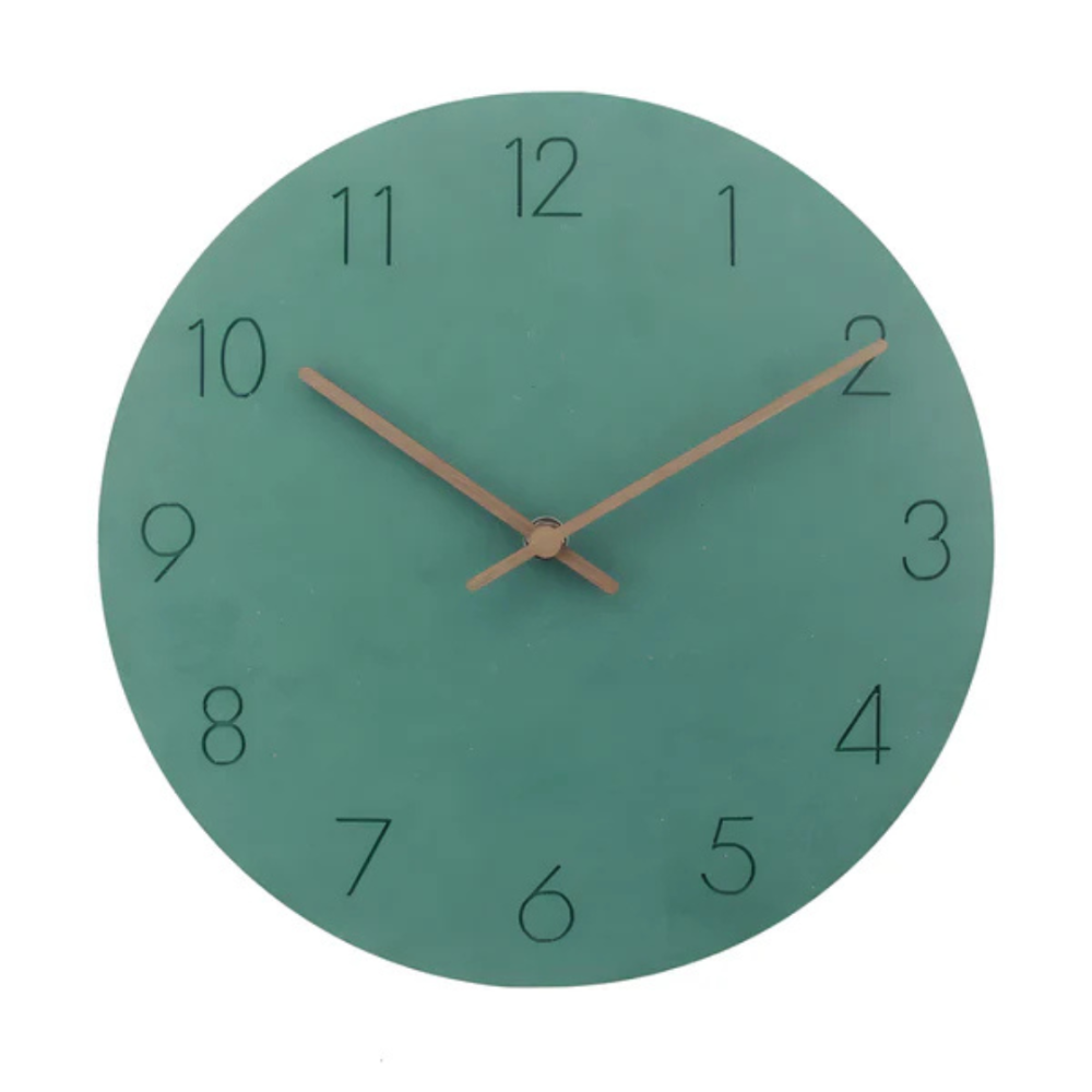 Modern Silent Wooden Wall Clock – Minimalist Design