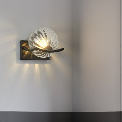 Modern LED Wall Lamp with Glass Panel