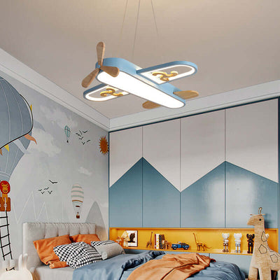 LED Airplane Ceiling Light for Kids Room with Remote