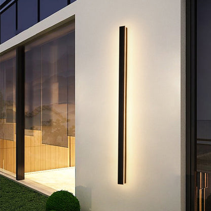 Edge Modern Design LED Wall Lamps Black Metal for Garden and Hall