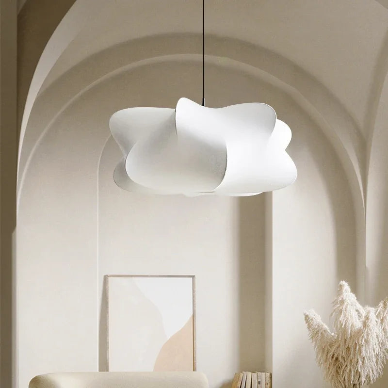 Japanese Silk Wabi Sabi Pendant Light