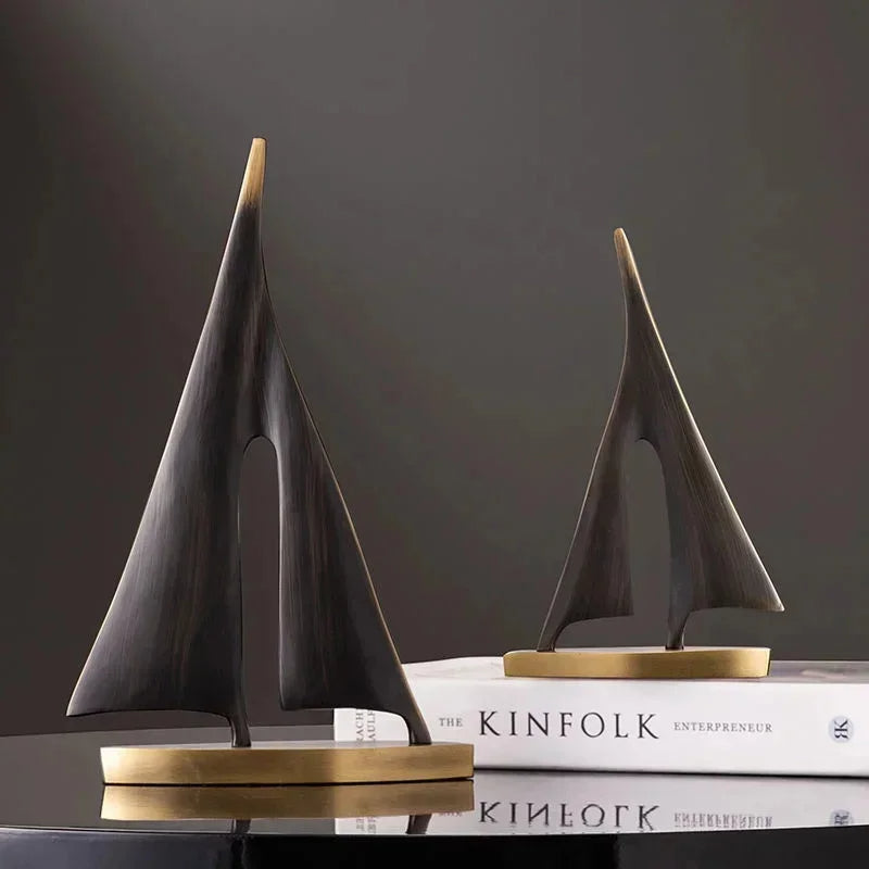Decorative Minimalist Sailboat Ornament for Home Décor