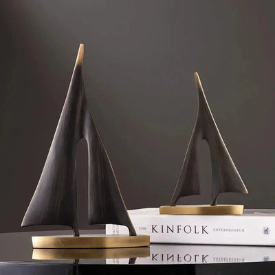 Decorative Minimalist Sailboat Ornament for Home Décor