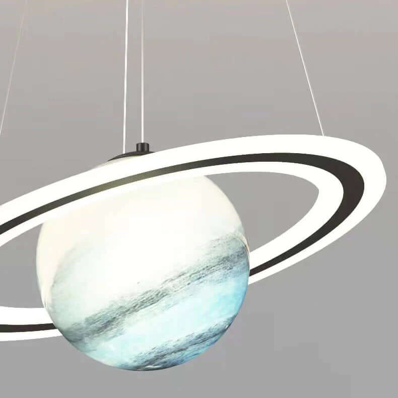LED Pendant Lamp for Kids Room Planet Design