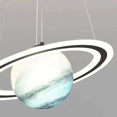 LED Pendant Lamp for Kids Room Planet Design