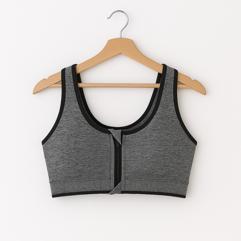 Women’s Sports Bra with Front Zipper Breathable