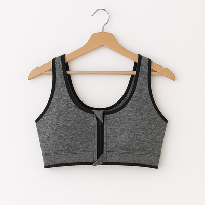 Women’s Sports Bra with Front Zipper Breathable
