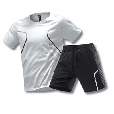Men’s Sports Set Breathable T-Shirt and Shorts