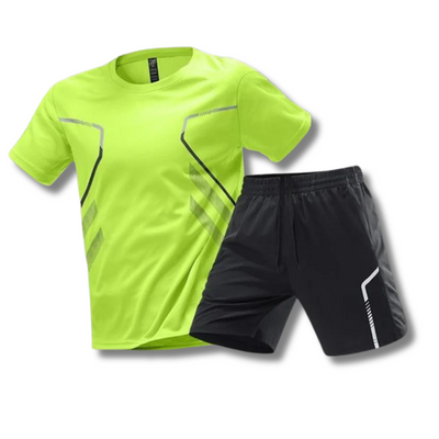 Men’s Sports Set Breathable T-Shirt and Shorts
