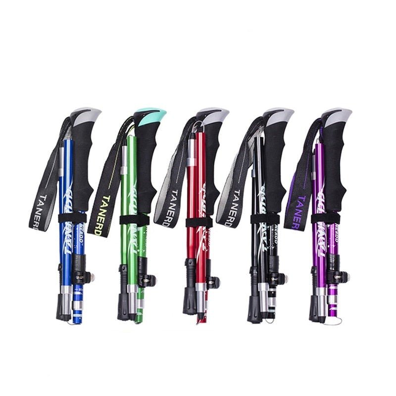 Collapsible Adjustable Trekking Poles for Hiking