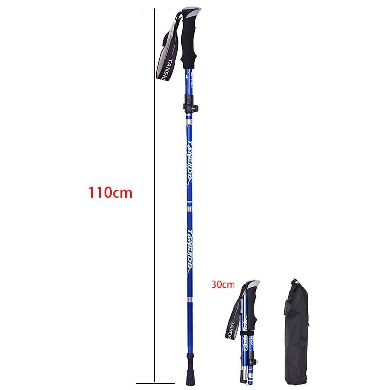 Collapsible Adjustable Trekking Poles for Hiking