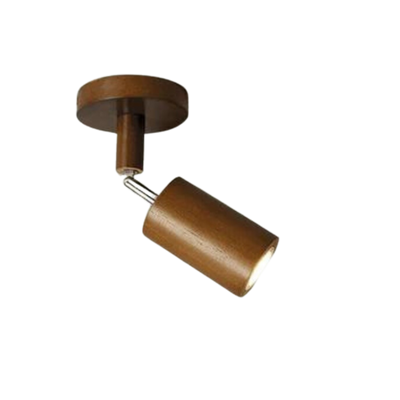 EcoLux Adjustable Wooden Ceiling Spotlight with LED Bulb Included