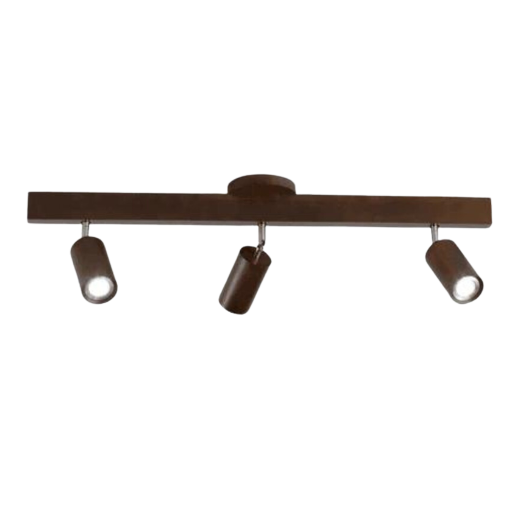 EcoLux Adjustable Wooden Ceiling Spotlight with LED Bulb Included
