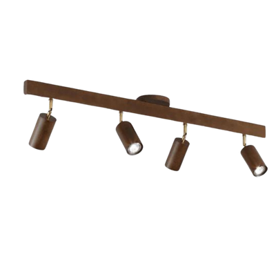 EcoLux Adjustable Wooden Ceiling Spotlight with LED Bulb Included