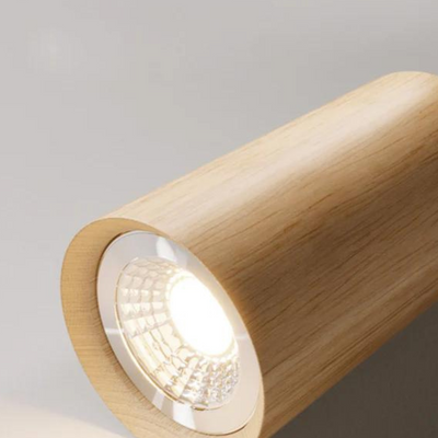 EcoLux Adjustable Wooden Ceiling Spotlight with LED Bulb Included