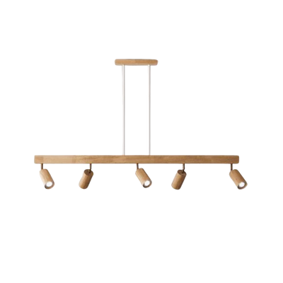 EcoLux Adjustable Wooden Ceiling Spotlight with LED Bulb Included