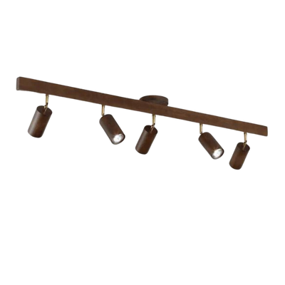 EcoLux Adjustable Wooden Ceiling Spotlight with LED Bulb Included