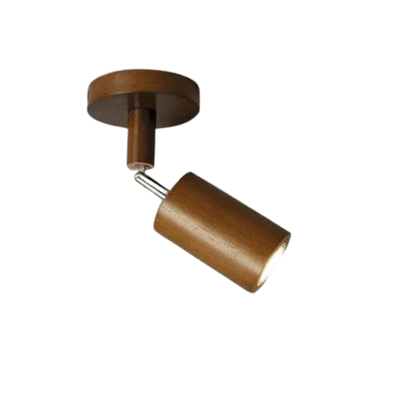 EcoLux Adjustable Wooden Ceiling Spotlight with LED Bulb Included